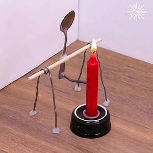 Automatic candle extinguisher with a spoon! 🕯️ | Childhood cartoons