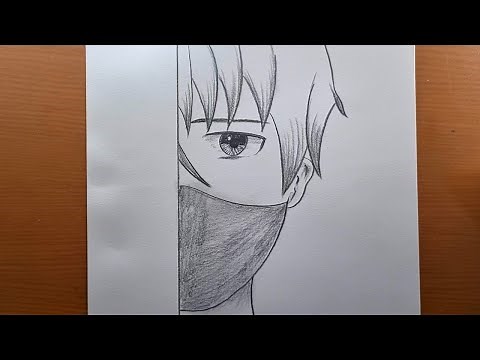 Dibujo de chico anime fácil |Cómo dibujar chico anime paso a paso | Dibujo fácil para principiantes