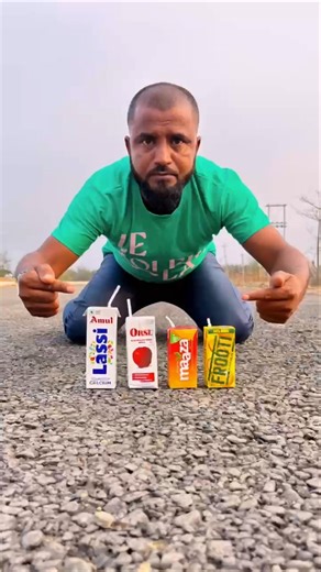 🤯 Frooti & Maaza Vs Lassi & Appel Juice Unboxing Test 😛 #Shorts🔥