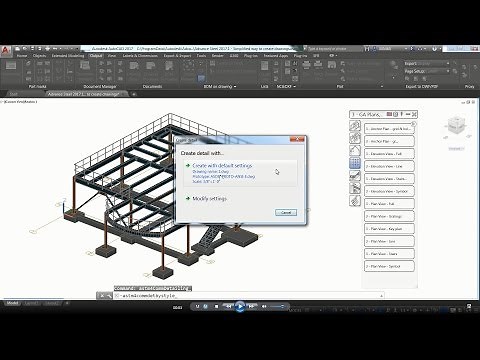 Advance Steel - Simplified way to create drawings