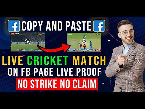 How To Live Stream Cricket Match on Facebook Page No Copyright Claim/Strike, Live Match On FB 2023