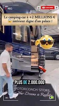 A camper van worth over €2 million 😱 with an interior fit for a palace! #campervan #vanlife #luxu...
