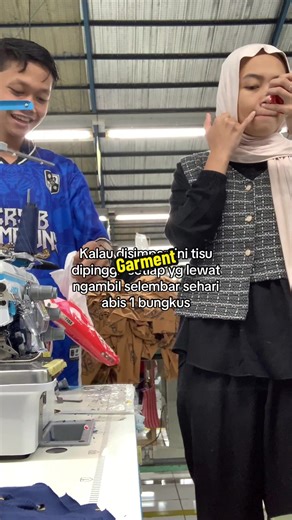 @Montiss Tissue Store biar bersih dari debu garment