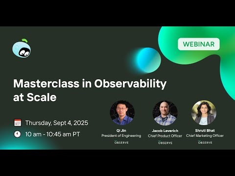 Masterclass in observability at scale
