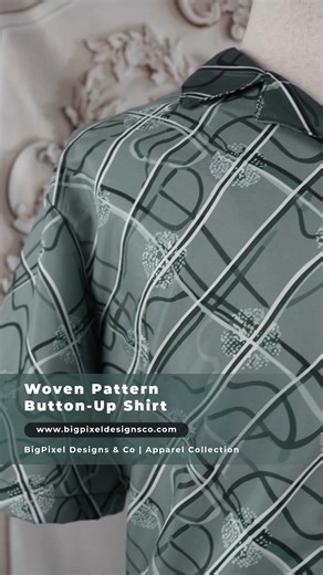 Woven Pattern Button Up Shirt Video