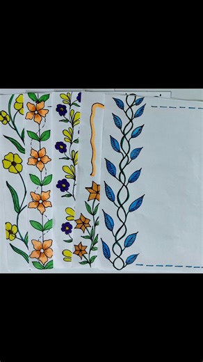 5 Easy and beautiful border designs