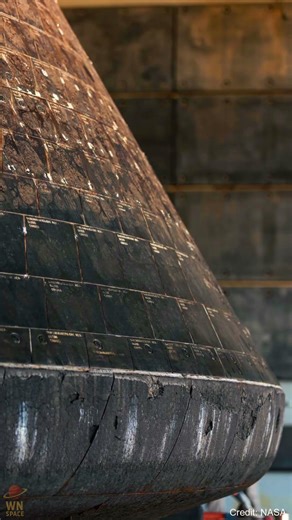 Closer Look at Artemis II Heat Shield 🔥🚀 #artemisii #space #nasa #moon