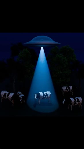 Creating a UFO scene in Blender 🛸 #blender #blender3d #3dscene #3dmodeling