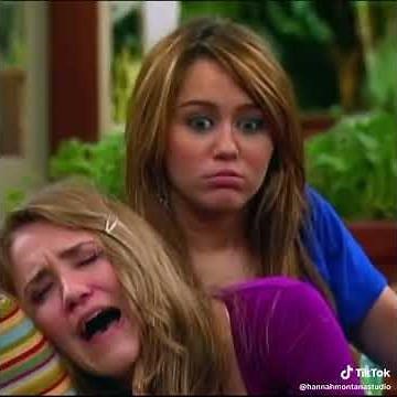 Miley Cyrus and Emily Osment Miley and Lilly Hannah Montana