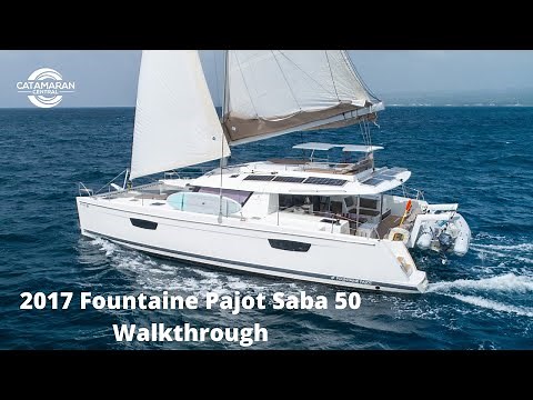 2017 Fountaine Pajot Saba 50 Walkthrough W/Commentary