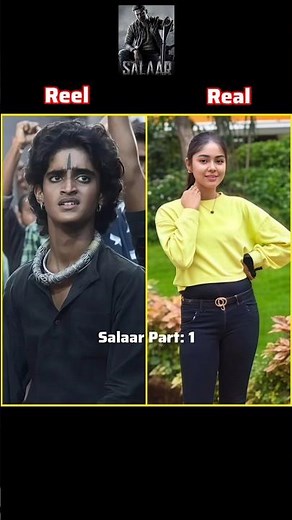 Salaar Part: 1 Reel 🆚 Real #cast #salaar #allcharacter #viral #shorts #prabhas