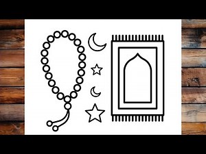 كيفية رسم رسومات رمضانية سهلة خطوة بخطوة / رسم سهل / تعليم الرسم للمبتدئين || Ramadan Kareem Drawing