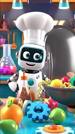 🤖 Chef Robot's Magic Kitchen: Making Cosmic Twirl Pasta! ✨