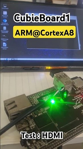 CubieBoard1 ARM@CortexA8 Test : HDMI #trending #linux
