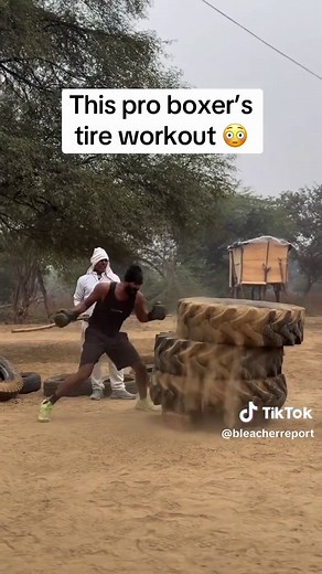 Pro Boxer Tire Workout: Punching & Conditioning Routine