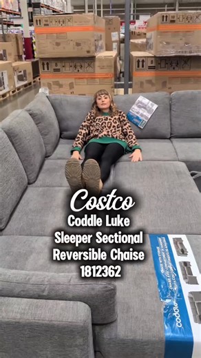 Viral alert 🚨 The Coddle Luke sleeper sofa sectional with a reversible chaise is BACK at Costco! This versatile sectional easily transforms into an overnight oasis for out-of-town guests or sleepovers with friends 🛋️💤 @get_coddled ✔️ Comfortable & functional ✔️ Built-in storage ✔️ Easy open & close mechanism ✔️ Available in a classic gray color ✔️ Available in-store & online — plus a smaller version too! 📍Phoenix, AZ 📅 January 2, 2026 #costcofinds #costcodeals #costcofurniture #costcosofa #