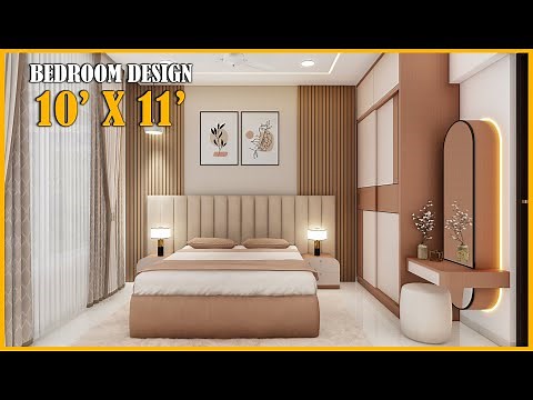 small bedroom Interior Design 10x11 Walkthrough #bedroomdesign #interiordesign #bedroomdecor