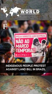 #FPReels: Indigenous groups from across #Brazil marched in the capital #Brasilia to reject a bill that endangers their ancestral #lands. The bill is currently being analysed by the #Brazilian Senate's Justice and Constitution Commission. The proposed law would impose a cut-off date for ancestral land claims. Any indigenous community that did not occupy their lands by that date would not be allowed to claim it. | Firstpost | Facebook