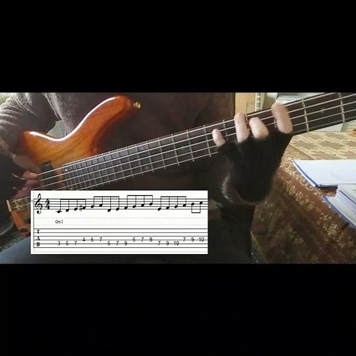 6 Notes Groups in G Major Lick (with tabs) - DP's Bass Encyclopedia #basslessons #bass