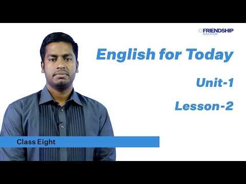 Class no 3 English 1st Paper Unit 1, Lesson 2 Class Eight