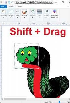 Draw a Snake Design in MS Paint like a pro! 🖌️🐍