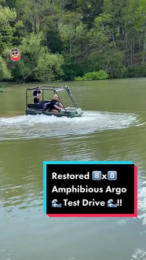 Argo Water Drive Restoration in Off-Road Amphibious Vehicle Garage