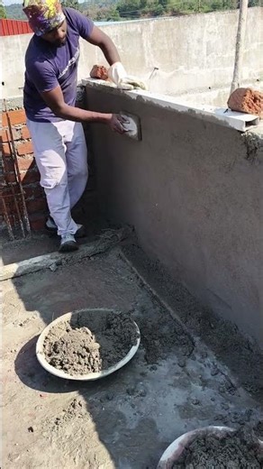 Wall painting//Conner work cement and sand mixing with plaster Conner kaise banaye #viral #trending