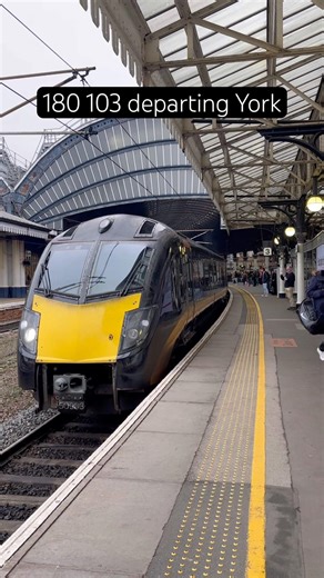 Grand Central Class 180 departing York