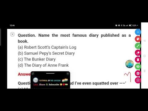 Name the most famous diary published as a book.