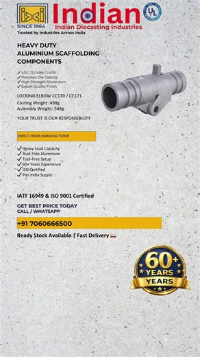 Indian Diecasting Industries | Aluminium Scaffolding Components Manufacturer & Exporter #scaffolding