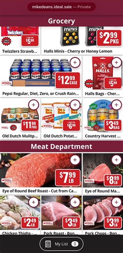 The DEAN of DEALS ! Check out our current flyer for many great Dean Deals >> www.mikedeans.com #mikedeanlocalgrocer #grocerystore #grocery #supportsmallbusiness #foodiedeals #savings #grocerydeals #weeklyflyer #greatsavings #cottagecountry #chestervilleontario #chesterville #bourgetontario #bourget #sharbotlake #sharbotlakeontario #campbellsbay #mrcdepapineau | Mike Dean Local Grocer : Chesterville / Bourget / Sharbot Lake
