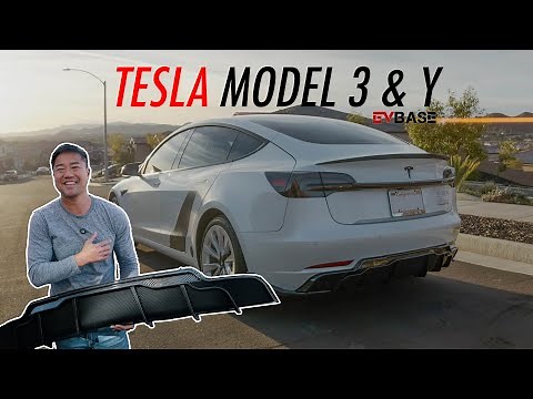 Boost Your Tesla’s Aerodynamics & Maximizing Range! Model 3 & Y Front Lip & Diffuser Install Review