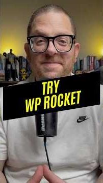 Improve your Google PageSpeed score and WordPress site with WP Rocket.