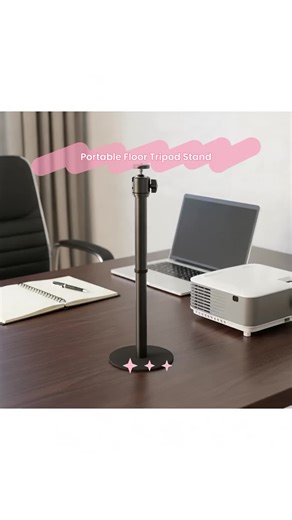 Portable Floor Tripod, Practical Desktop Retractable Projector Stand, Telescopic Stand for Home & Office, Camera Accessories #selfiestick #laptopstand #portablecamera #electricstandingdesk✅ #miniprojector #petpivotmusthave #vlogginggear #travelaccessory #tvgadgets #magneticphonestand