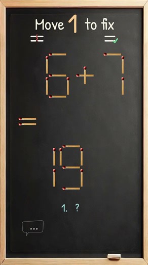 Matchstick Brain Teaser: Move One Stick to Fix #467ep14