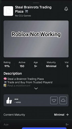 Why Roblox Not Working 😭😭😭😭