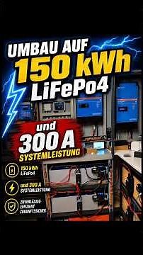 Umbau #Victron #Solar #Inselanlage auf 150 kWh #LiFePo4 #Speicher und 300A Systemleistung