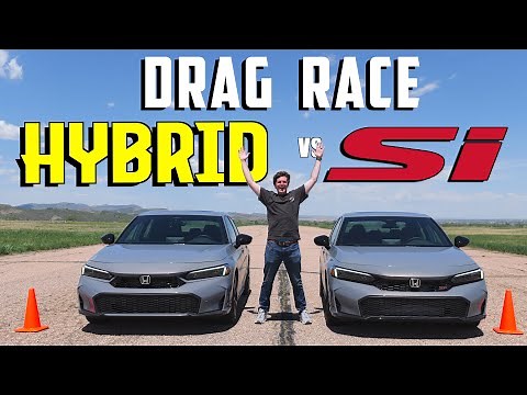 That WASN'T Supposed to Happen! 2025 Honda Civic Si vs. Hybrid Drag Race