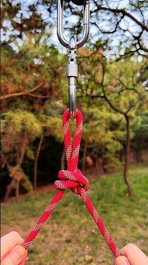 The Twin-Loop Carabiner Anchor ⚓️ Heavy-duty terminal hitch that multiplies friction on snap hooks.