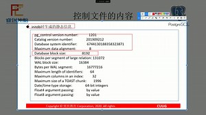 【PostgreSQL - 控制文件的管理】- CUUG技术公开课