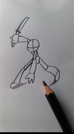 Quick Action Pose Drawing Tutorial 🔥✨ #foryou #art #shorts #howtodraw #easydrawing #tutorial #sketch