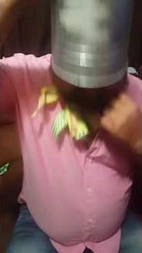 Guy gets bucket stuck on head. Hilarious