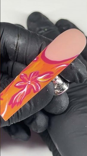 Hawaiian Tropic Nail | Fun + Floral Nail Art Tutorial! 🌺🌴