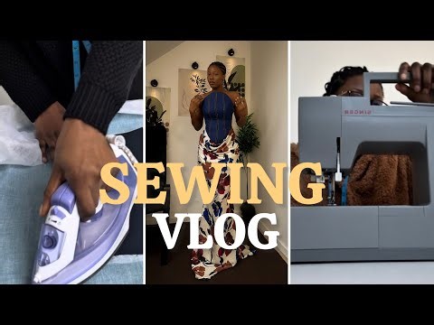 WORKING ON MY SEWING PROJECTS | VLOG