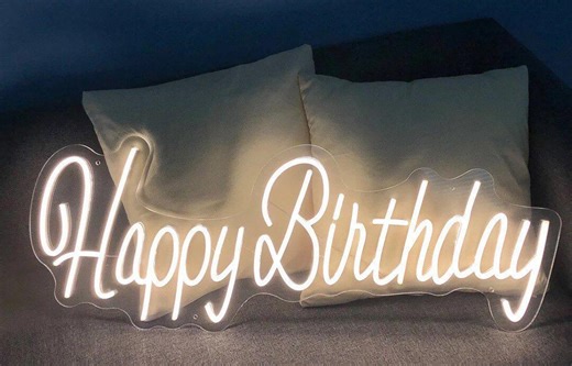 Custom Birthday Sign,neon Decor Sign,happy Birthday Sign,neon Party Decor,neon Home Decor, Backdrop Sign,neon Birthday Gifts,neon Party Sign - Etsy