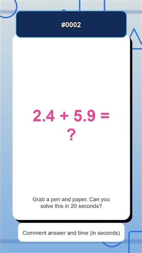 2 | Decimal Practice | Quick Math