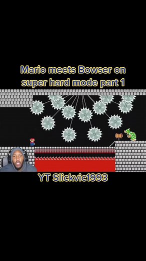 Mario vs Bowser Super Hard Mode Reaction
