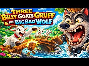 Three Billy Goats Gruff & The Big Bad Wolf | Animated Fairy Tale