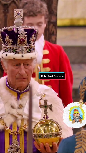 King Charles brings up The Holy Hand Grenade. #montypythonholygrail #royals #coronation #fyp