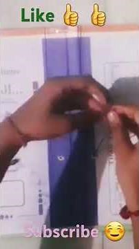 How to tie a thread in Practical File ...😊😊#school #project #viral #tie #thread #files